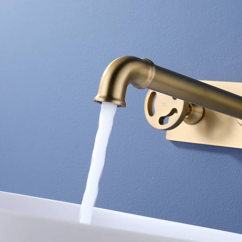 Rbrohant Widespread Bathroom Sink Faucet Basin Vessel Mixer Taps