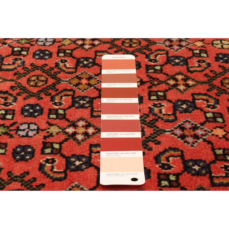 ECARPETGALLERY Hand-knotted Andelz Red Wool Rug - 3'8 x 5'5