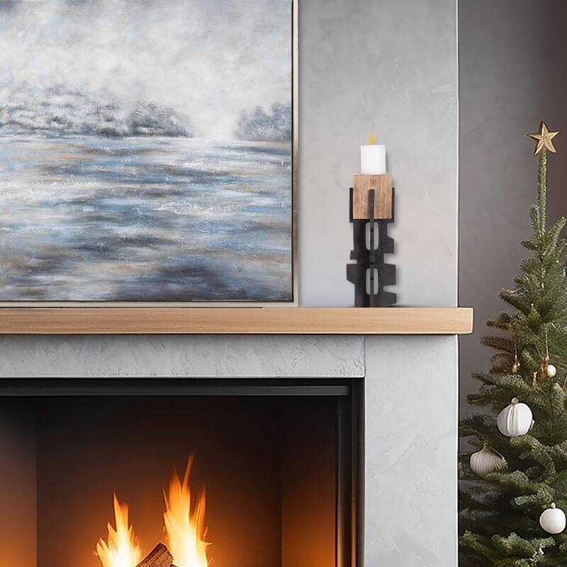 Cade Architectural Pillar Candle Holder- Tall