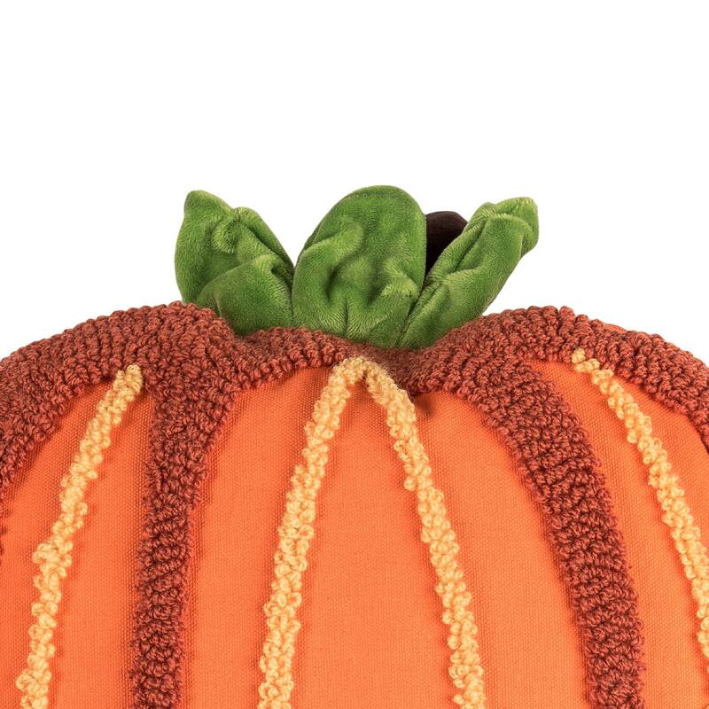 Botanical Pumpkin Shaped Pillow
