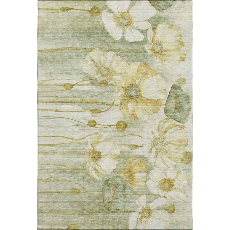 Premium Washable Super Soft Modern Floral Mayfield Rug
