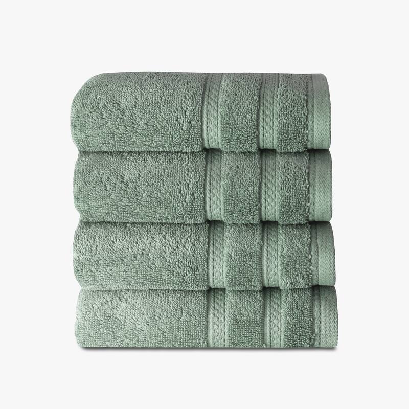 True Comfort Towels - Green - 4 Hand Towels