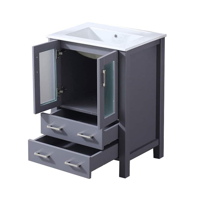 Lexora Volez 24 inch single Bathroom Vanity Countertop With Sink