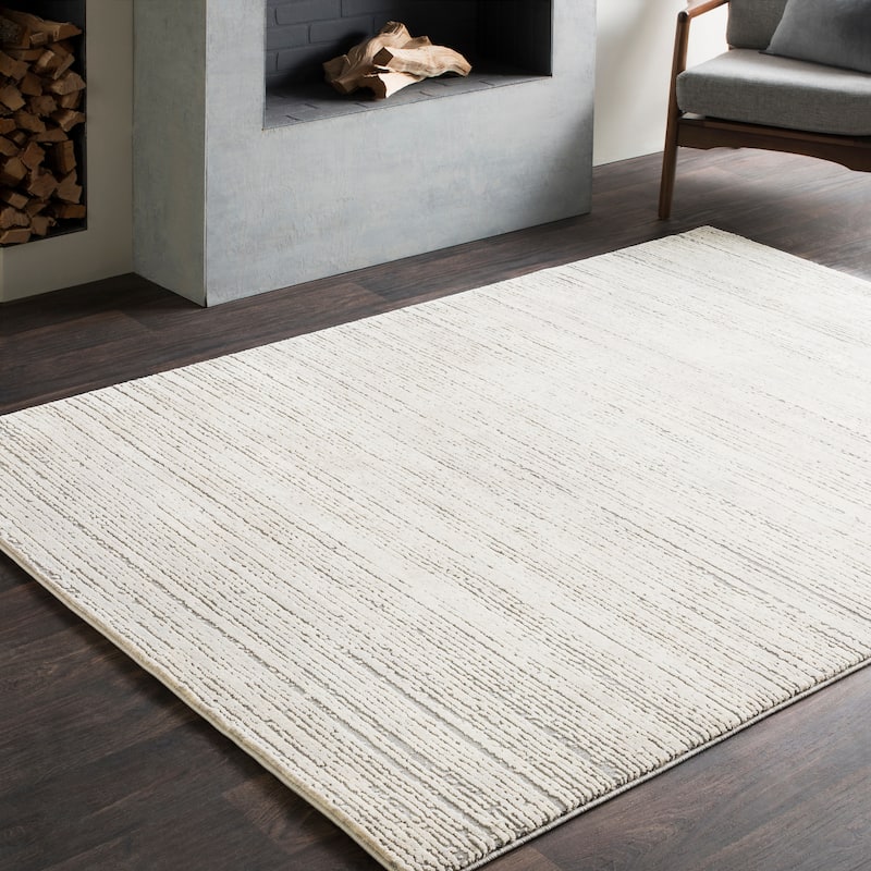Artistic Weavers Tranquil Modern Grey and Taupe Area Rug - 3'11" x 5'7"