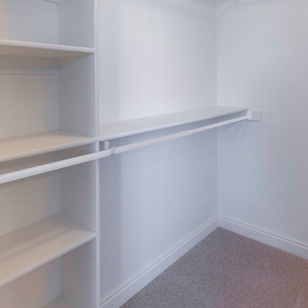 Closet rod and new arrivals shelves