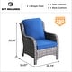 preview thumbnail 21 of 67, OVIOS 2-piece Patio Wicker Chairs Set