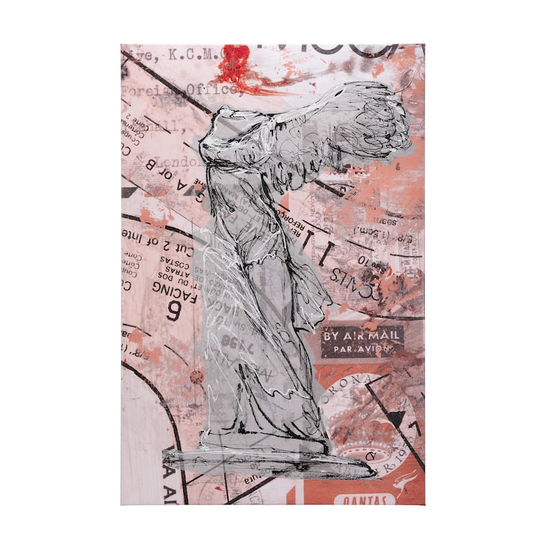 Graffiti Sculpture IV (45 x 60) Canvas Art Print - Large