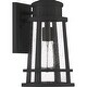preview thumbnail 2 of 4, Dunham 1-Light Outdoor Lantern in Earth Black
