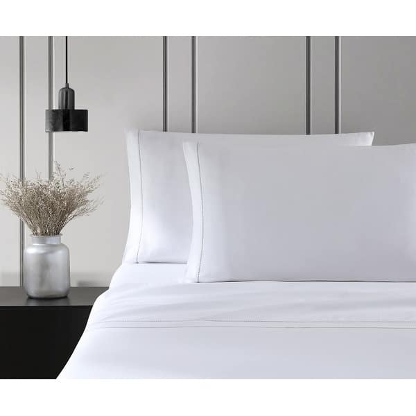 Vera Wang Simple Dot Cotton Grey Sheet Set Overstock 32434624