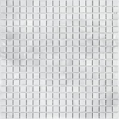 Apollo tile 12" x 12" Skosh Glossy Dolphine Gray Glass Tile (18.69 sq ft/case) - 20 Pack