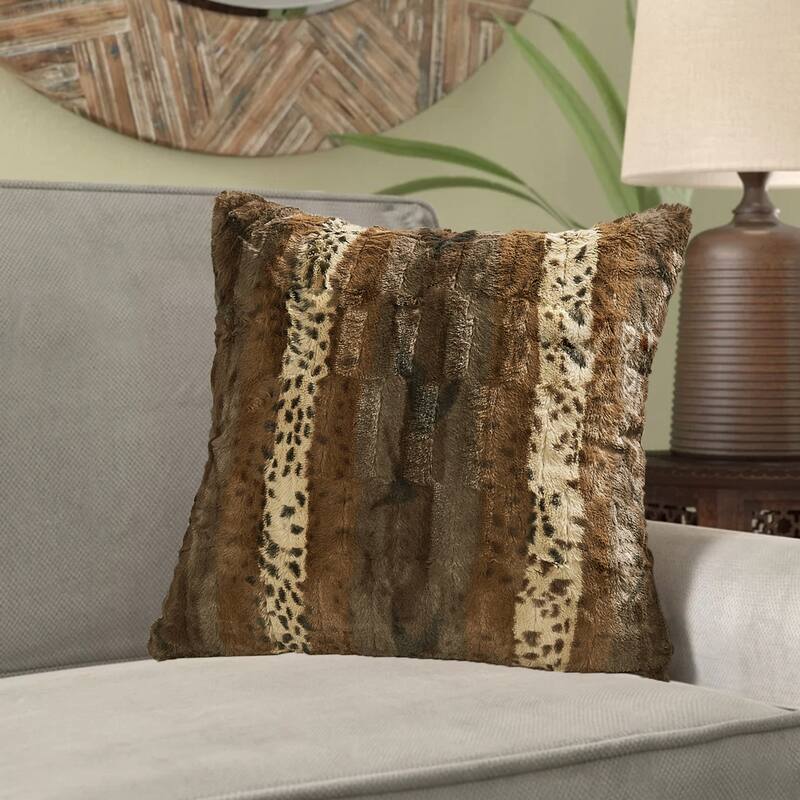 Double Sided Fauxfur 2 Piece Pillow Shell Set, NO INSERT