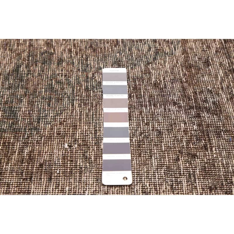 ECARPETGALLERY Hand-knotted Color Transition Charcoal Wool Rug - 8'5 x 11'7