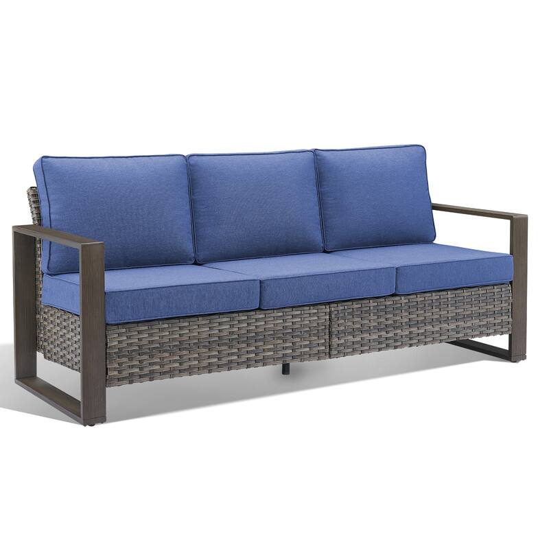 Gymojoy PE Wicker Patio Sofa Sectional Sets