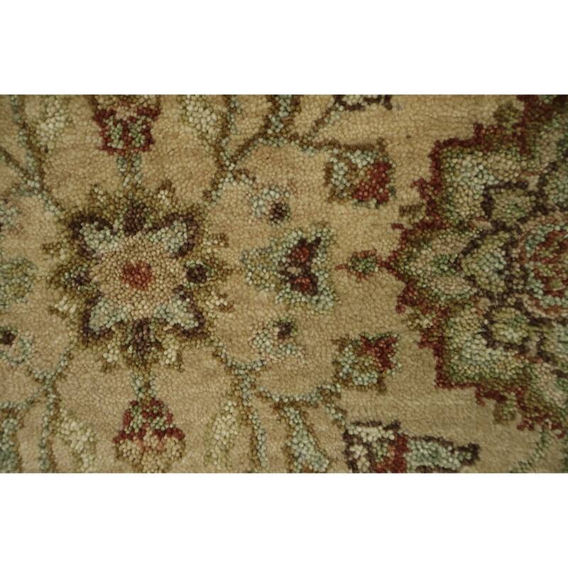 Hand Knotted Oriental 100% Wool Carpet Traditional All-Over Oranges & Rust Agra Area Rug - 6' 0'' X 3' 10''