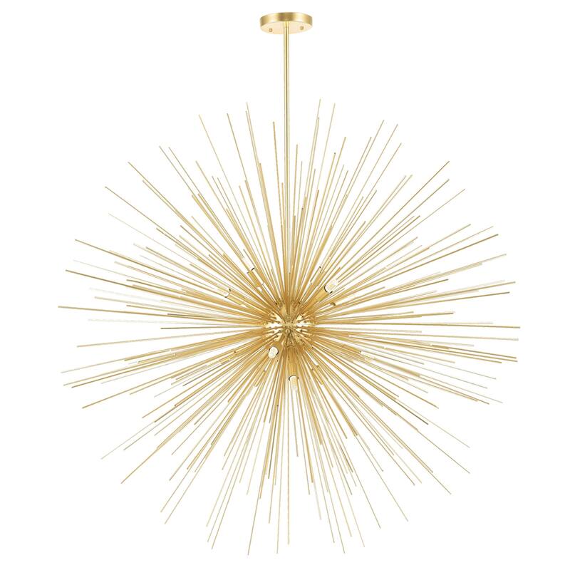Savannah 14 Light 40in Gold Leaf Chandelier - Gold Leaf