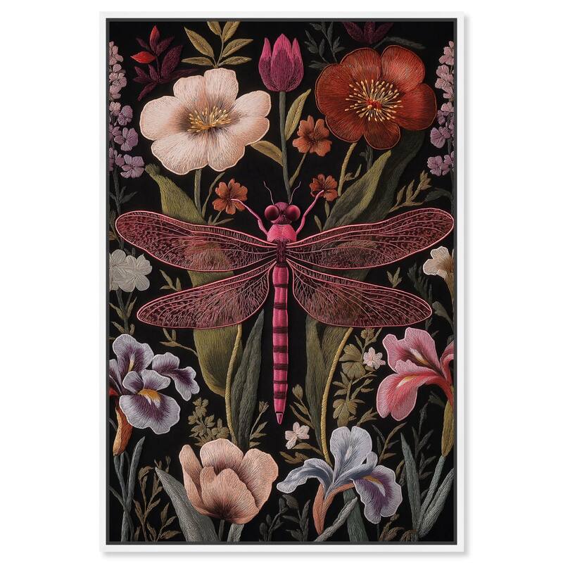 Ruby Reed Rider I Canvas by Art Remedy - 36" x 54" - White
