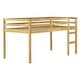 preview thumbnail 37 of 36, Solid Rubber Wooden Twin Loft Bed with Ladder