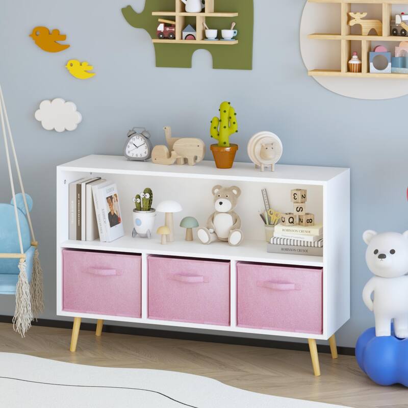 Children's Book Display, Toy Storage Cabinet Organizer