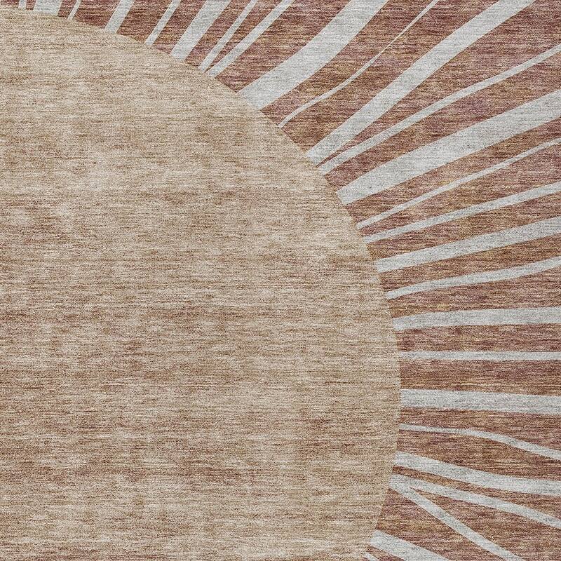 HomeRoots Abstract Transitional Rectangle Outdoor Rug