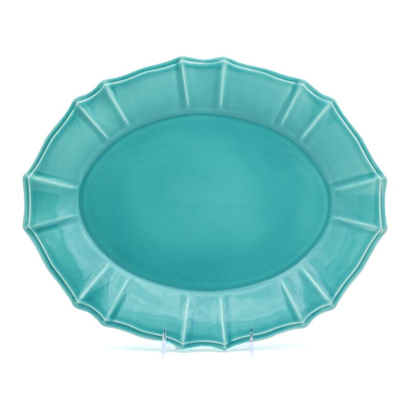 Euro Ceramica Chloe 15" Oval Serving Platter