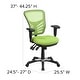 preview thumbnail 67 of 164, Nicholas Mid-Back Blue Mesh Multifunction Executive Swivel Ergonomic Office Chair with Adjustable Arms