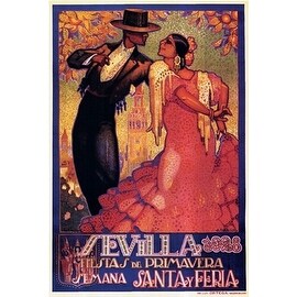 ''Sevilla'' by Da Pena Vintage Advertising Art Print (35 ...