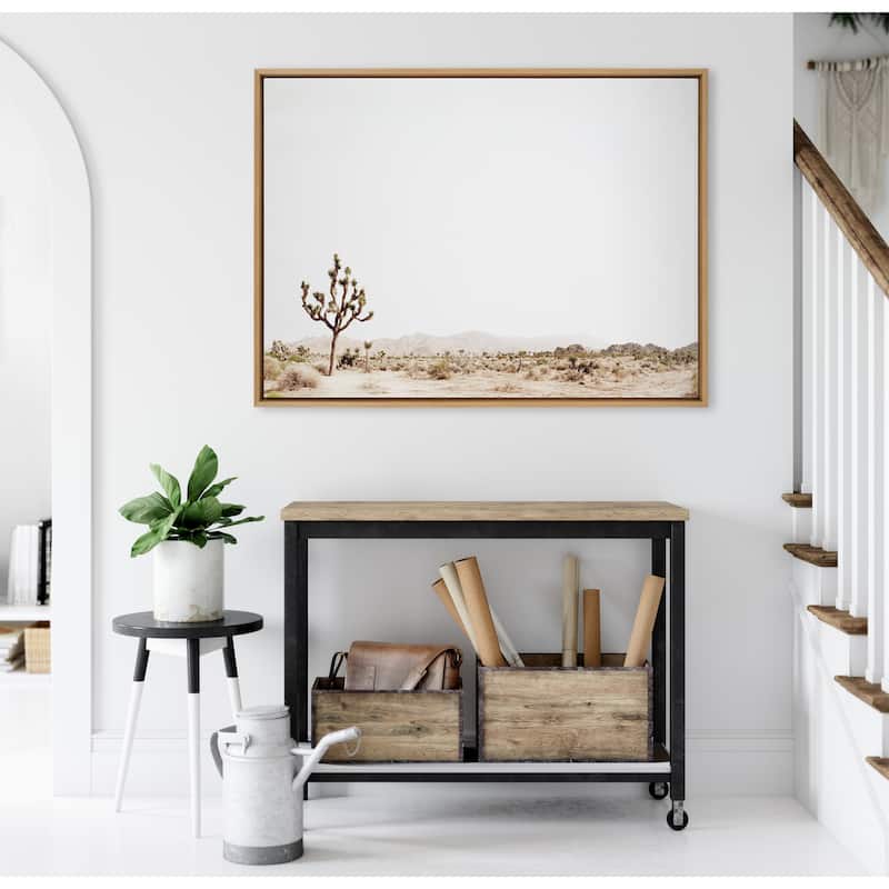 Kate and Laurel Sylvie Joshua Tree Framed Canvas by Amy Peterson