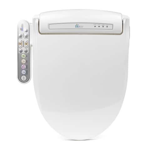 BioBidet Prestige Elongated Bidet Toilet Seat with Adjustable Warm - White