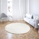 preview thumbnail 4 of 10, Cheer Collection Faux Fur Soft Area Rug, Machine Washable