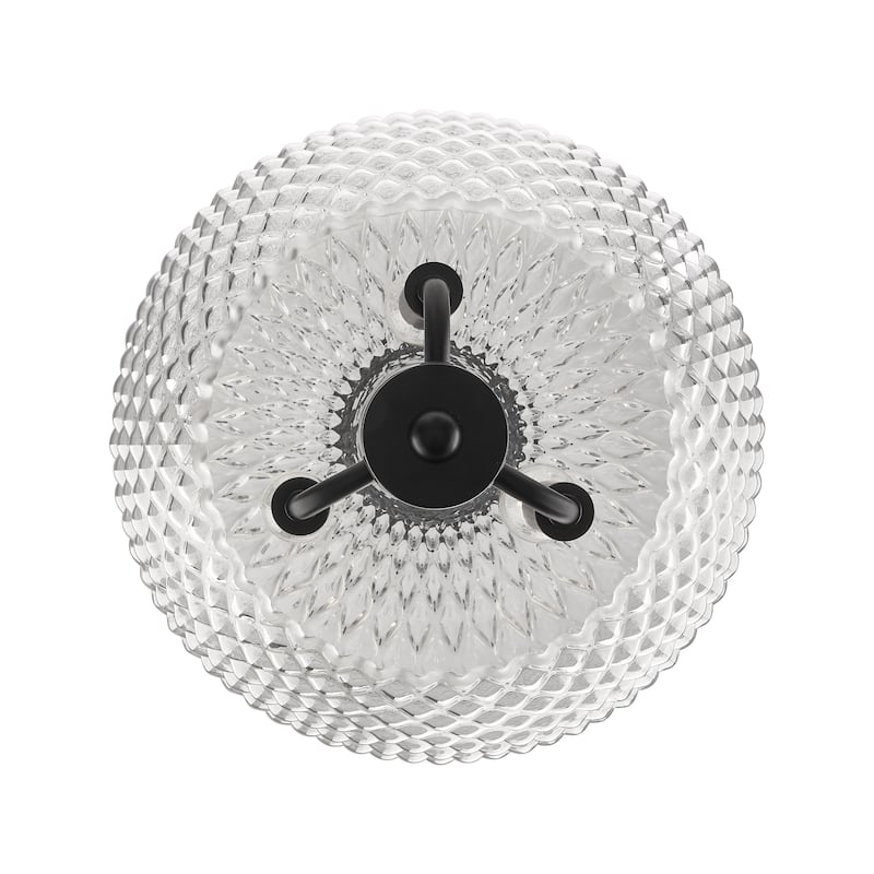 Golden Lighting Adeline 3-light Pendant in Matte Black - 3 Light Pendant