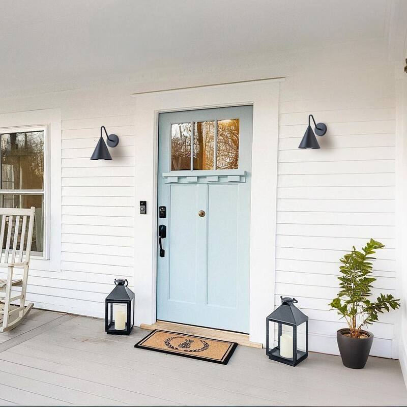 Modern LED Outdoor Wall Sconce Set of 2