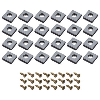 Uxcell 50mm (2") PTFE Furniture Sliders Pads For Carpet, 12 Pack Screw - View #9