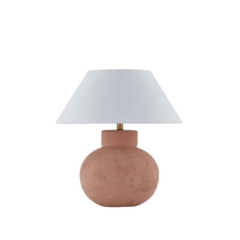 Scottsdale 22" Table Lamp with Linen Shade, Rust