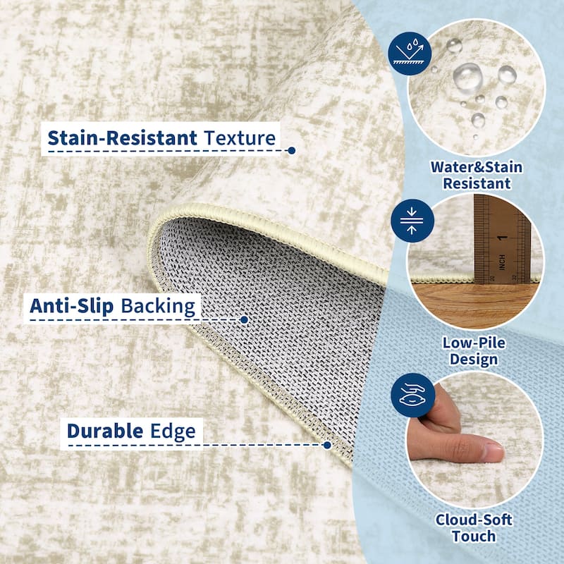 Garvee Modern Timeless Solid Area Rug