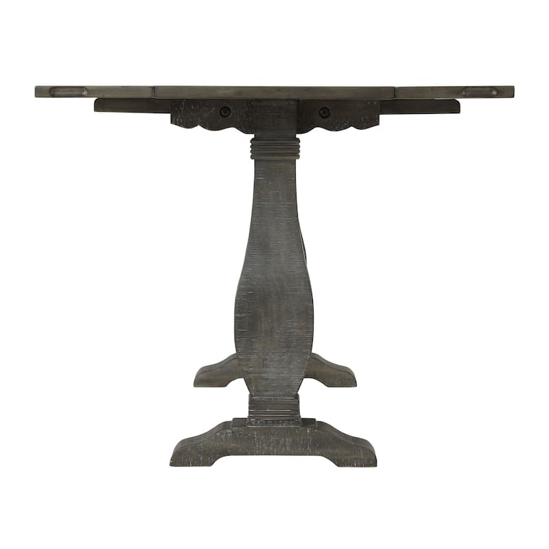 Napa 60" Solid Wood Pedestal Flip-top Sofa Console Table