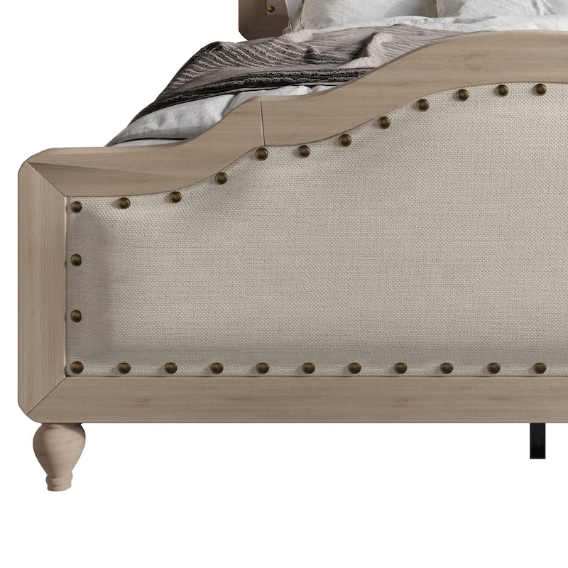 Clayfell Hilton Wood Panel Bed Frame