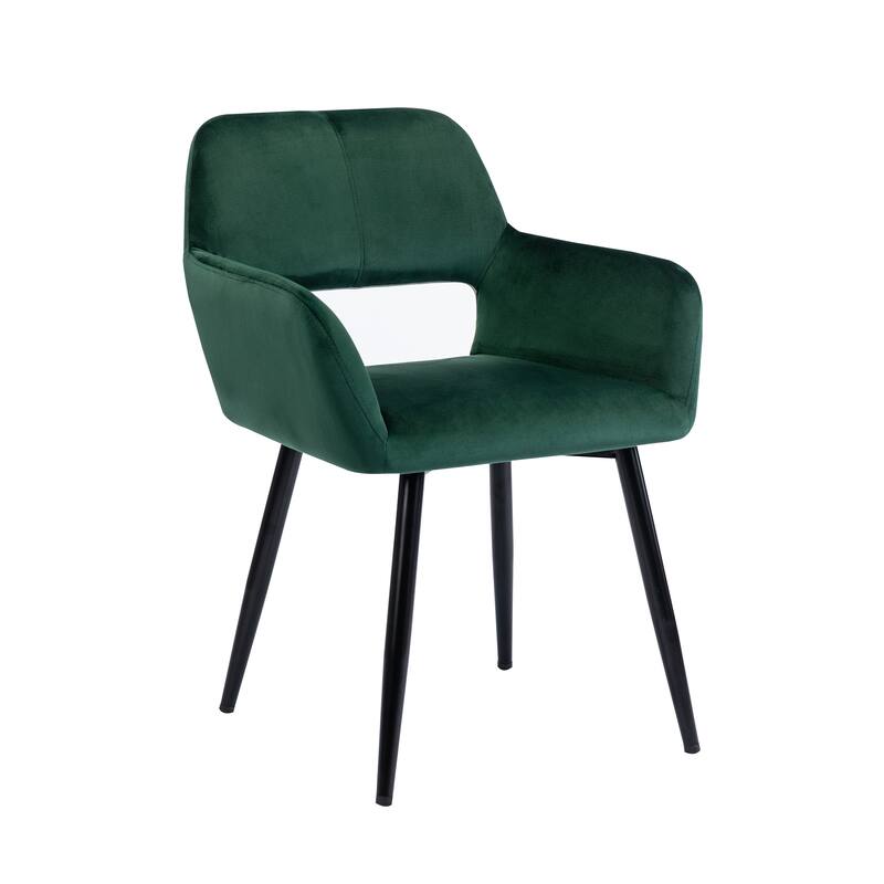 Porthos Home Giana Velvet/ Steel Dining Chairs (Set of 2)