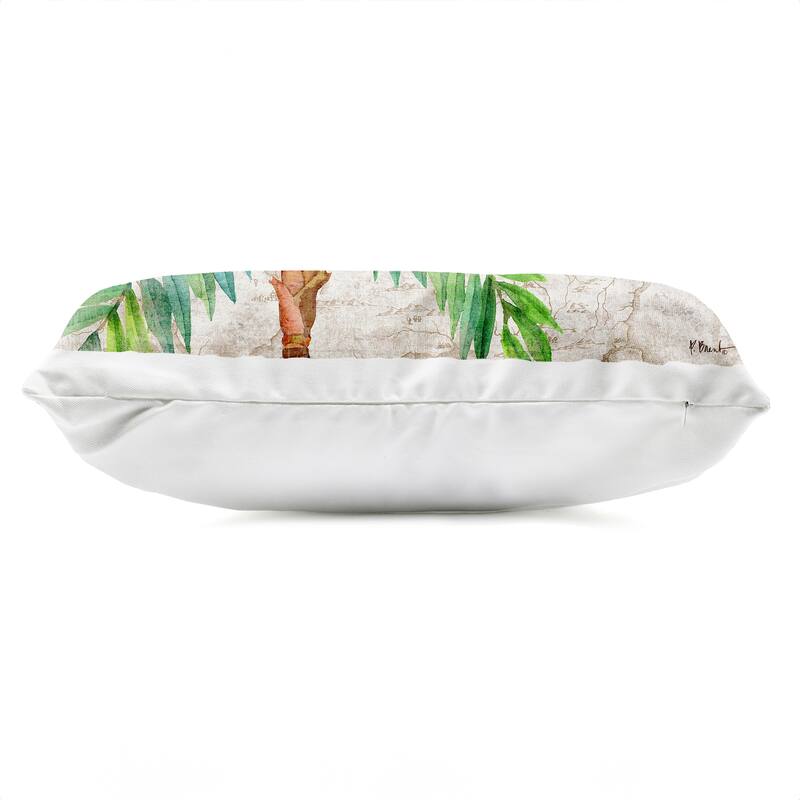 Stupell Aqueous Palm Tree Printed Outdoor Throw Pillow Design by Paul Brent
