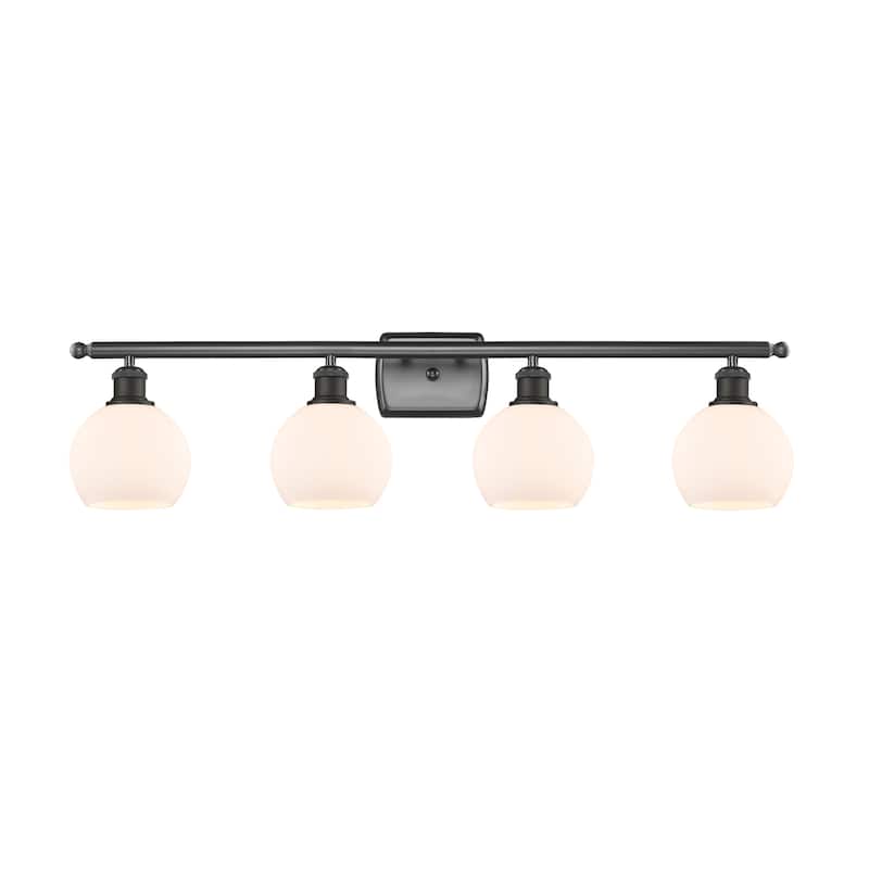 Innovations Lighting 516-4W-9-36 Athens Vanity Athens 4 Light 36" Wide - Oil Rubbed Bronze / Matte White