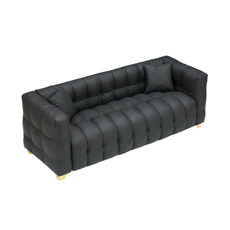 80 inches long, 21.7 inches deep, American body structure, technology fabric sofa, 3 seats waterproof and stain-proof