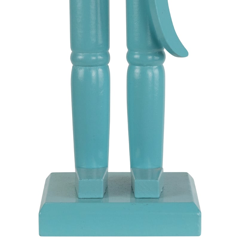 Nutcracker Soldier with Sword Christmas Figure - 15" - Sky Blue