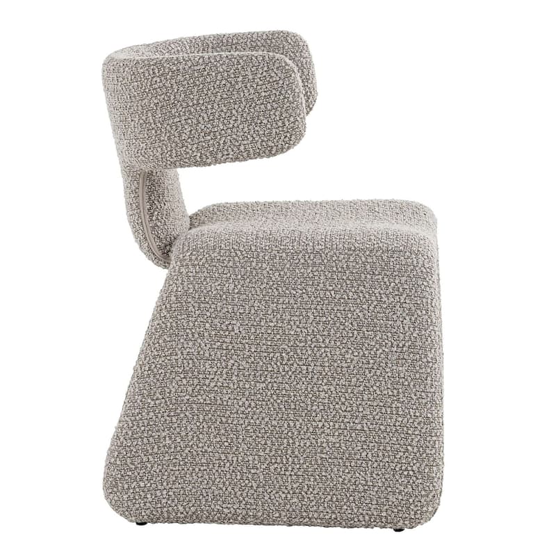 Modrest Bergman Modern Off-White Fabric Dining Chair