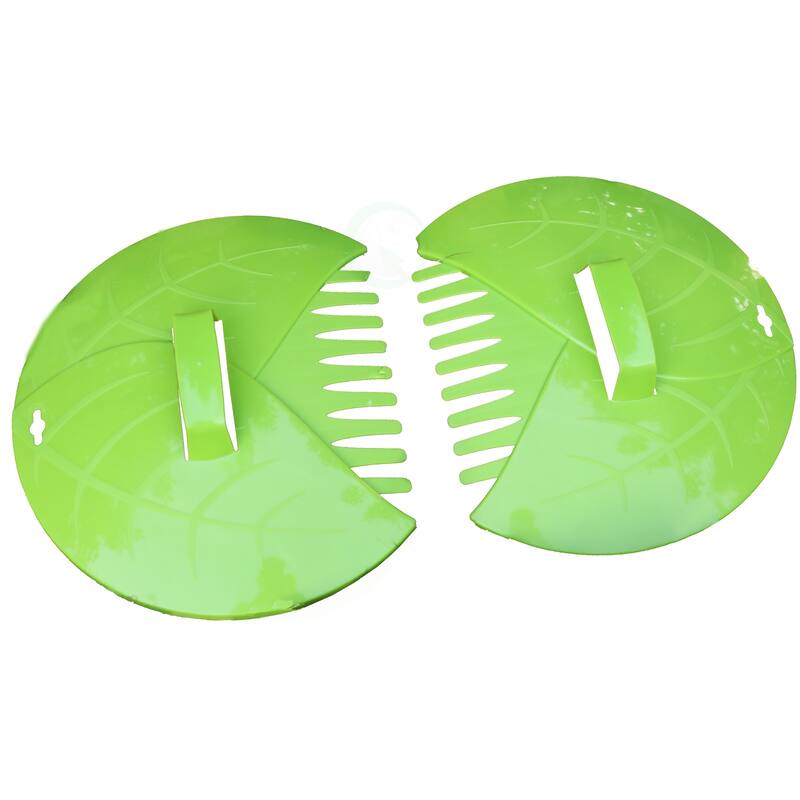 Decorative Pair of Leaf Scoops, Hand Rakes for Lawn and Garden Cleanup