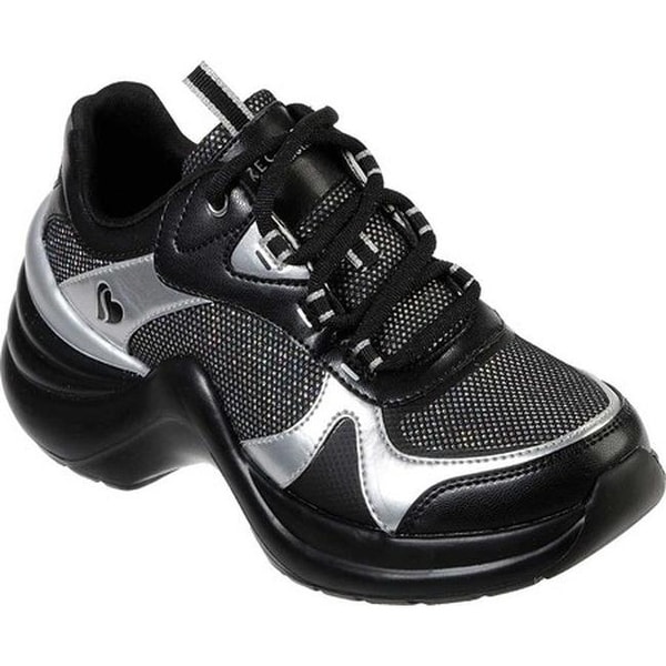 sketchers black wedge