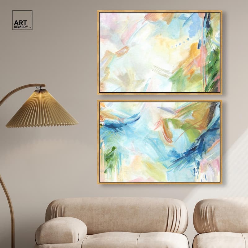In the Beginning Canvas Set of 2 by Art Remedy