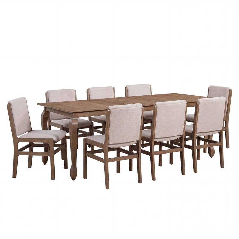 Christopher Knight Home - French Country Extendable Dining Set with Butterfly Leaf Table & Upholstered Armless Dining Chairs