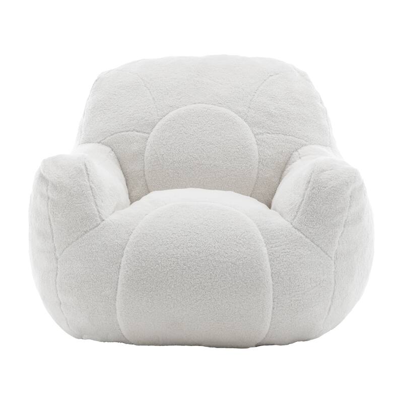 Anmytek Ultra Plush Fluffy Tufted Memory Foam Bean Bag Chair with Filler Lazy Sofa