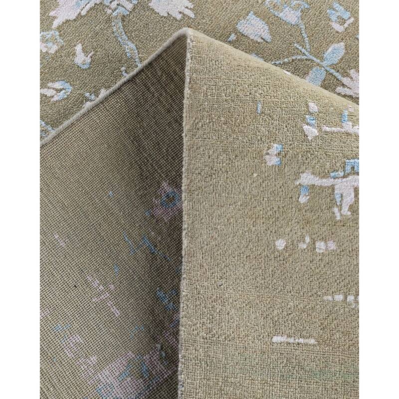 Ikat One-of-a-Kind Hand-Knotted Area Rug - Sand, 9' 2" x 12' 0" - 9' 2" x 12' 0"