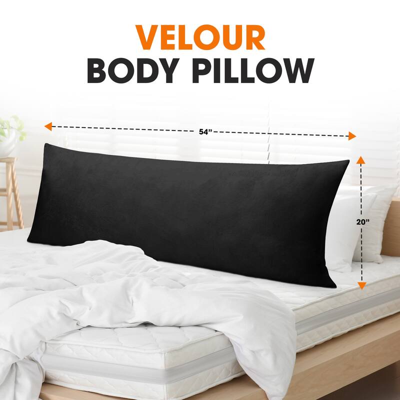 Cheer Collection Velour Body Pillow