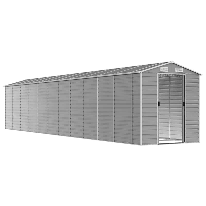 vidaXL Garden Shed Metal Outdoor Storage Shed Anthracite Galvanized Steel